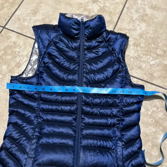 Bernardo Goose Down Filled Puffer Vest Blue - Picture 4 of 7